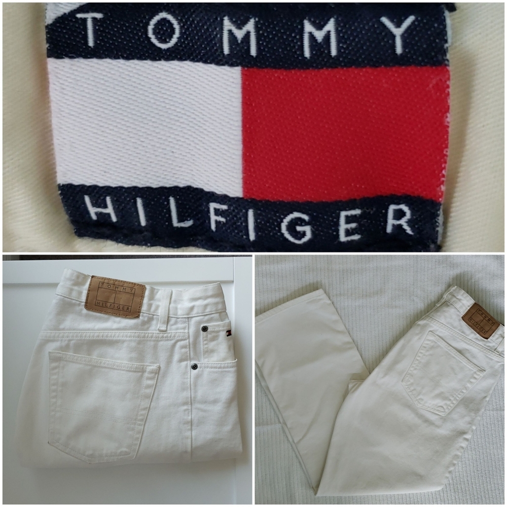 Tommy Hilfiger relaxed fit, white denim jean 32x30